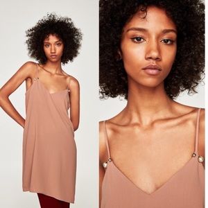 Zara mini slip dress